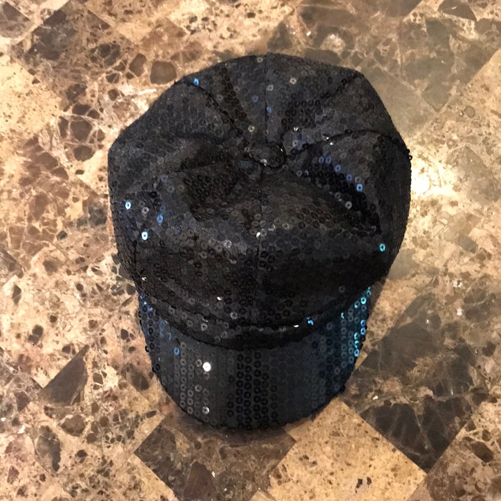 JUSTICE black sequence hat